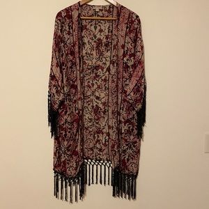 Tanzara tasseled kimono
